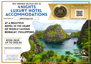 Boracay, Philippines Luxury hotel voucher
